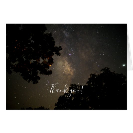 Milchstraßen Dankeschön-Karte (Vorderseite (Horizontal))