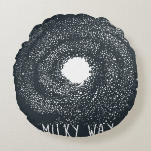 Milchstraßen-Galaxie Astronomie-Design Rundes Kissen