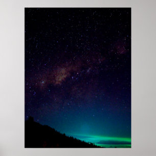 Milchstraßen-Galaxie Sternenhimmel Himmelskörper Poster
