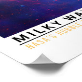 Milchstraßen Weltraum Bildung Poster (Ecke)