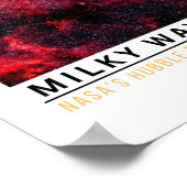 Milchstraßen Weltraum Bildung Poster (Ecke)