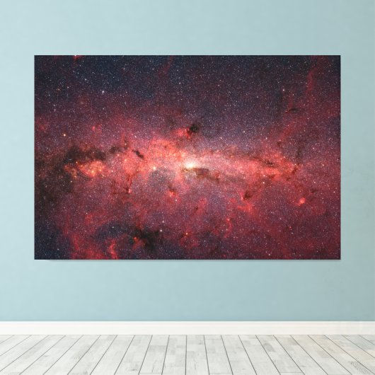 Milchstraßengalaktikzentrum, Sterne, Wolken, Clust Leinwanddruck (Insitu (Holzboden))