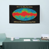 Milchstraßenschleier über WMAP Universum Banner (Messeveranstaltung)