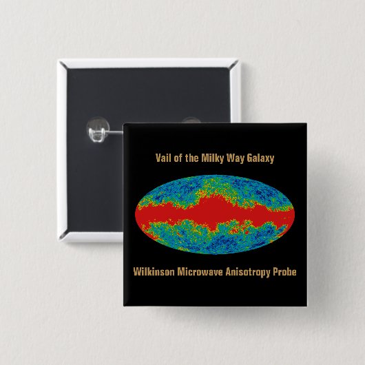 Milchstraßenschleier über WMAP Universum Button (Vorne & Hinten)