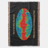 Milchstraßenschleier über WMAP Universum Decke (Vorderseite Vertikal)