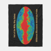 Milchstraßenschleier über WMAP Universum Fleecedecke (Vorderseite)