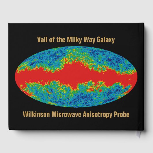 Milchstraßenschleier über WMAP Universum Gästebuch (Rückseite)