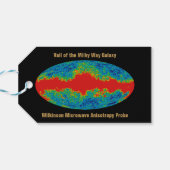 Milchstraßenschleier über WMAP Universum Geschenkanhänger (Rückseite Horizontal)