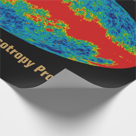 Milchstraßenschleier über WMAP Universum Geschenkpapier (Ecke)