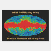 Milchstraßenschleier über WMAP Universum Geschenkpapier Set (Vorderseite)