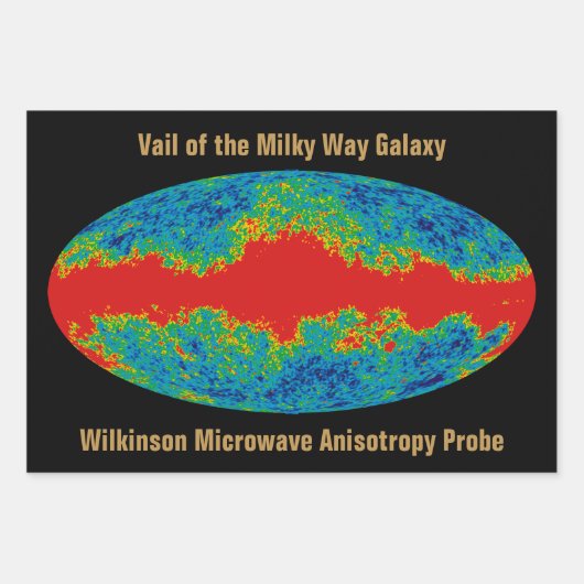 Milchstraßenschleier über WMAP Universum Geschenkpapier Set (Vorderseite)