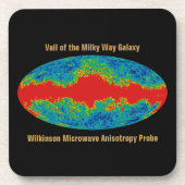 Milchstraßenschleier über WMAP Universum Getränkeuntersetzer (Vorderseite)