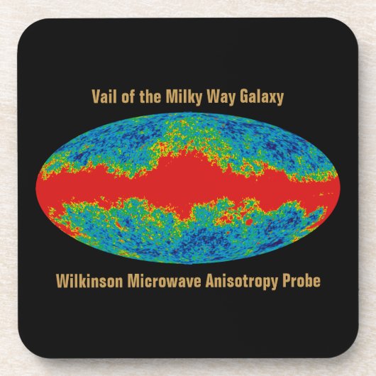 Milchstraßenschleier über WMAP Universum Getränkeuntersetzer (Vorderseite)