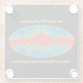 Milchstraßenschleier über WMAP Universum Glasuntersetzer (Rückseite)