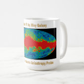 Milchstraßenschleier über WMAP Universum Kaffeetasse (VorderseiteRechts)