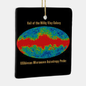 Milchstraßenschleier über WMAP Universum Keramikornament (Rechts)