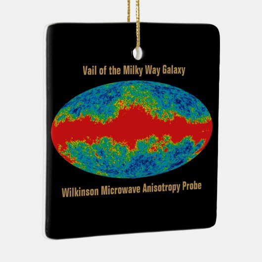 Milchstraßenschleier über WMAP Universum Keramikornament (Rechts)