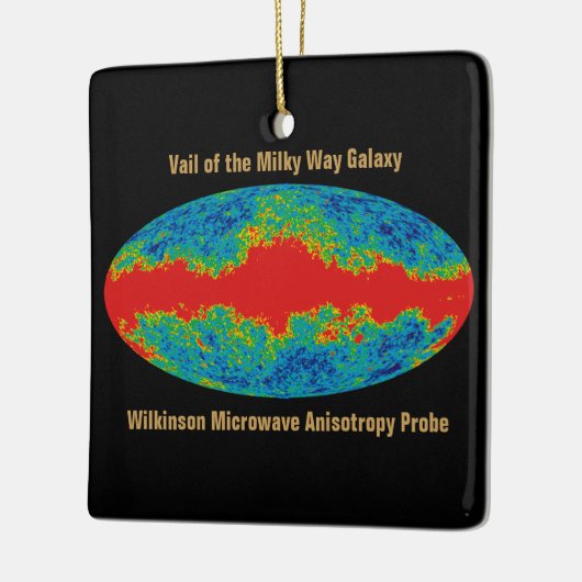 Milchstraßenschleier über WMAP Universum Keramikornament (Links)
