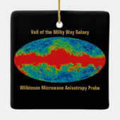 Milchstraßenschleier über WMAP Universum Keramikornament (Rückseite)