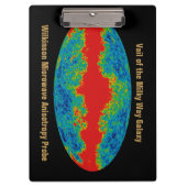 Milchstraßenschleier über WMAP Universum Klemmbrett (Vorderseite)