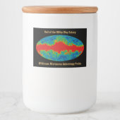 Milchstraßenschleier über WMAP Universum Lebensmitteletikett (Vorderseite)