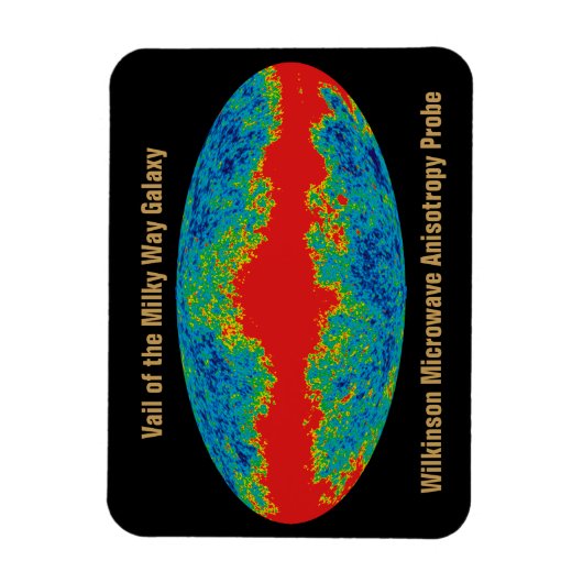 Milchstraßenschleier über WMAP Universum Magnet (Vertikal)