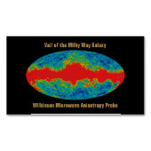Milchstraßenschleier über WMAP Universum Magnetische Visitenkarte (Vorderseite)