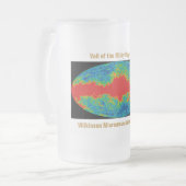 Milchstraßenschleier über WMAP Universum Mattglas Bierglas (Vorderseite Links)