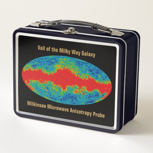 Milchstraßenschleier über WMAP Universum Metall Brotdose (Vorderseite)