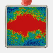 Milchstraßenschleier über WMAP Universum Ornament Aus Metall (Vorne)