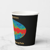 Milchstraßenschleier über WMAP Universum Pappbecher (Rückseite)