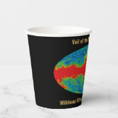 Milchstraßenschleier über WMAP Universum Pappbecher (Vorderseite)