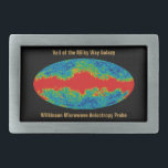 Milchstraßenschleier über WMAP Universum Rechteckige Gürtelschnalle<br><div class="desc">Der Schleier der Milchstraße: Das WMAP-Bild mit dem galaktischen Hintergrund des kosmischen Mikrowellenhintergrundes (CMB) verstehen: Ein Blick in den Kindheit des Universums - Der kosmische Mikrowellenhintergrund (CMB) ist eine schwach leuchtende Strahlung, die das Universum füllt, ein Relikt des Urknalls. Es liefert einen Snapshot des Universums, als es gerade 380.000 Jahre...</div>
