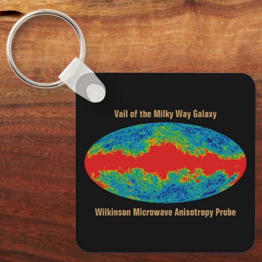 Milchstraßenschleier über WMAP Universum Schlüsselanhänger (Vorderseite)