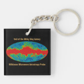 Milchstraßenschleier über WMAP Universum Schlüsselanhänger (Rückseite)