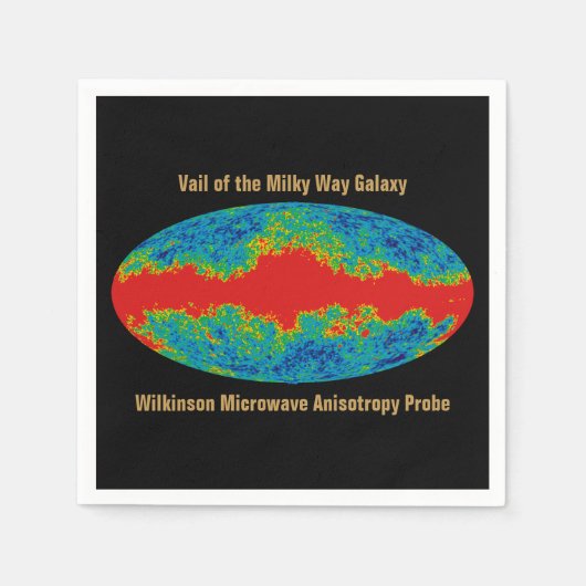Milchstraßenschleier über WMAP Universum Serviette (Vorderseite)