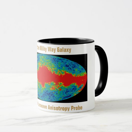 Milchstraßenschleier über WMAP Universum Tasse (VorderseiteRechts)