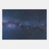 Milchstraßenstars Galaxy Wrapping Paper Geschenkpapier Set (Vorderseite 3)
