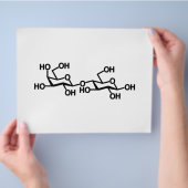 Milchstruktur von Lactose Flyer (Hand)