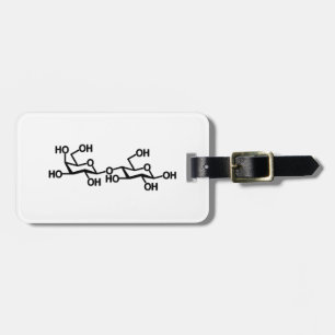 Milchstruktur von Lactose Gepäckanhänger