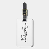 Milchstruktur von Lactose Gepäckanhänger (Vorderseite vertikal)