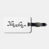 Milchstruktur von Lactose Gepäckanhänger (Rückseite horizontal)