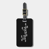 Milchstruktur von Lactose Gepäckanhänger (Vorderseite vertikal)