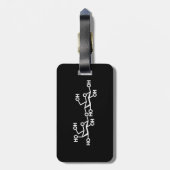 Milchstruktur von Lactose Gepäckanhänger (Rückseite vertikal)