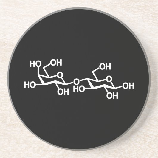 Milchstruktur von Lactose Getränkeuntersetzer (Vorne)