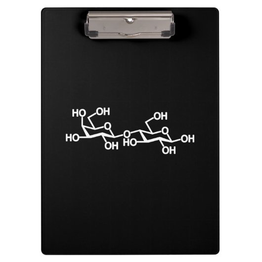 Milchstruktur von Lactose Klemmbrett (Vorderseite)