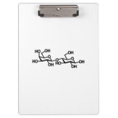 Milchstruktur von Lactose Klemmbrett (Vorderseite)