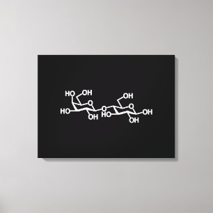 Milchstruktur von Lactose Leinwanddruck