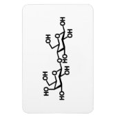 Milchstruktur von Lactose Magnet (Vertikal)