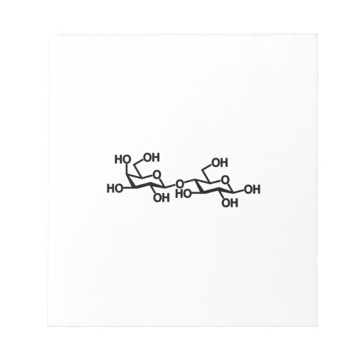 Milchstruktur von Lactose Notizblock (Vorderseite)